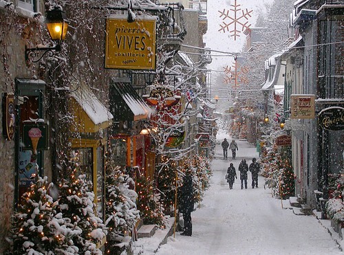 Snowy Afternoon, Old Town Quebec City, Canada