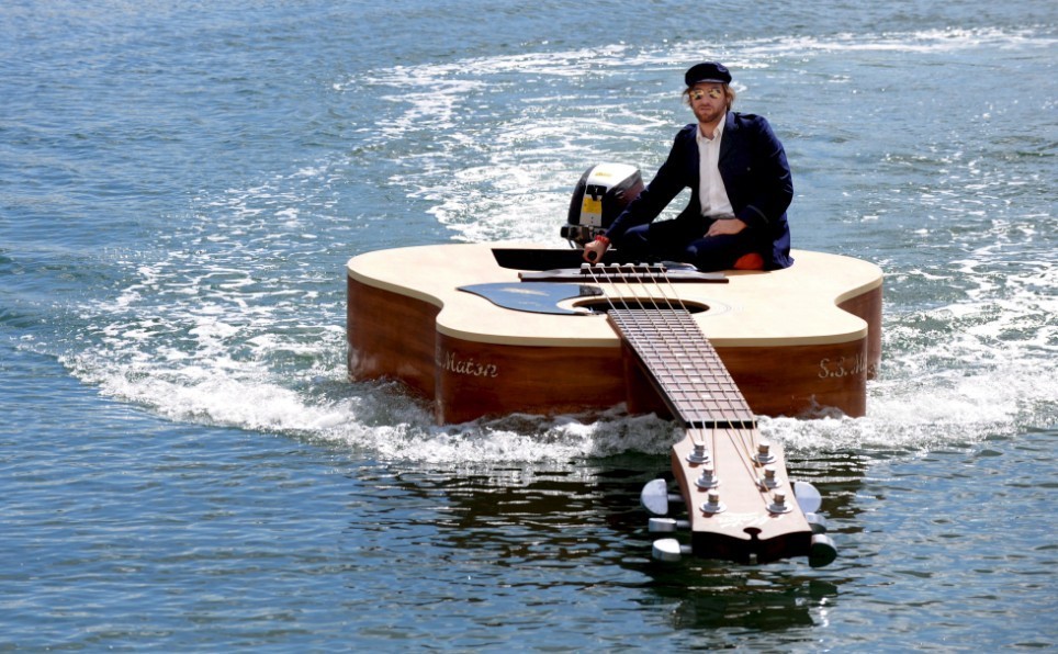 Guitar Boat, Sydney Harbour, Australia