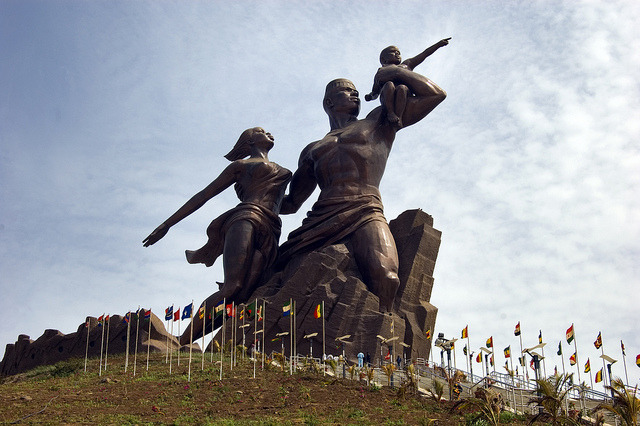 The African Renaissance Monument is a bronze statue located on top one of the twin hills known as Collines des Mamelles, outside of Dakar, Senegal. It is the tallest statue...