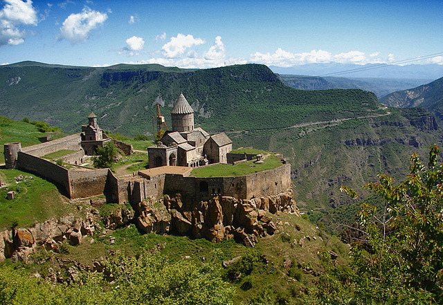 Tatev monastery is a 9th century Armenian monastery located in the Tatev village in Syunik Province in southern Armenia.