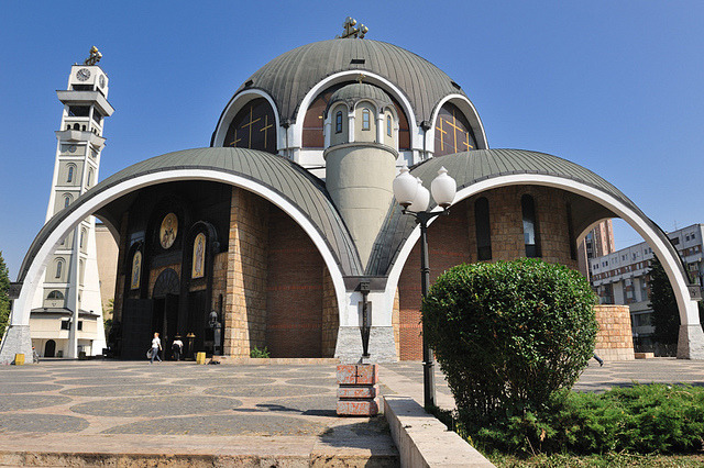 by Reza Masoudi on Flickr.St. Clement of Ohrid orthodox church - Skopje, Macedonia.