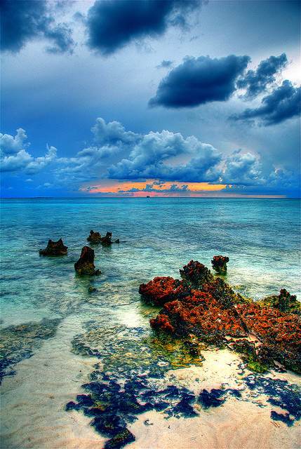 Storm Sunset, The Maldives Islands