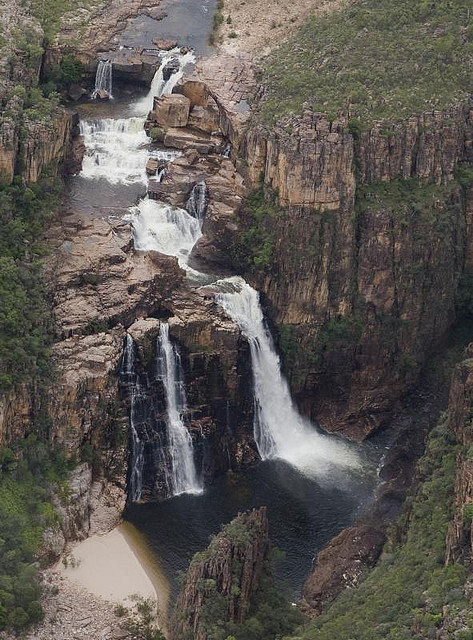 by jonclark2000 on Flickr.Twin Falls from the scenic flight over Kakadu National Park, Australia.