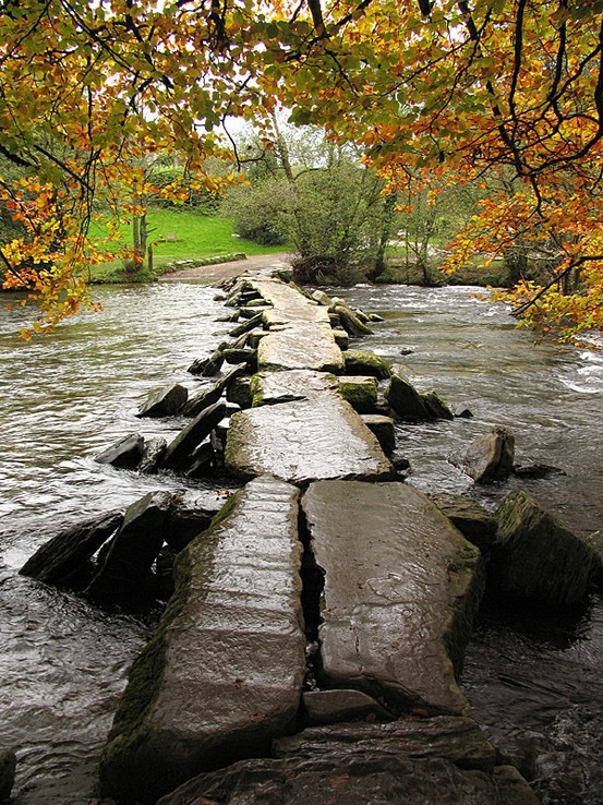 Ancient Bridge, Tarr Steps, Devon, England
