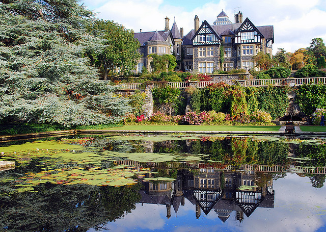 Bodnant Gardens, a National Trust property in Snowdonia, North Wales