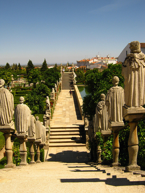Episcopal gardens in Castelo Branco, Portugal