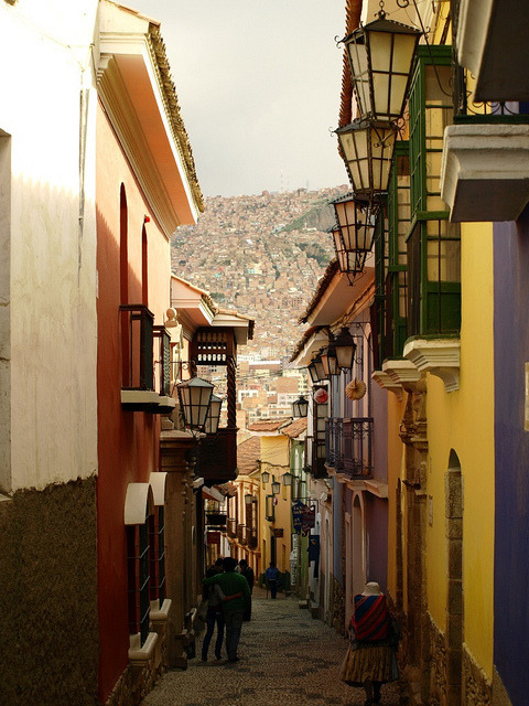Calle Jaen in La Paz, Bolivia )).