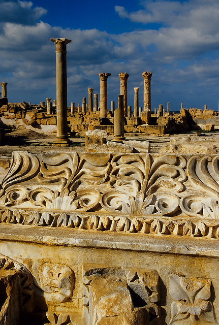 The roman ruins of Sabratha in northwestern Libya