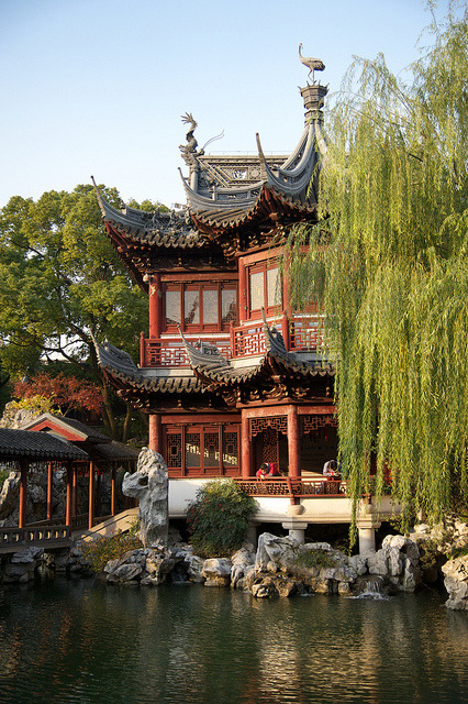 Pagoda in Yuyuan Gardens, Shanghai, China