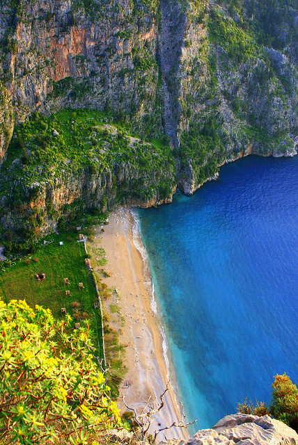 The Butterfly Valley near Fethiye in southern Turkey
