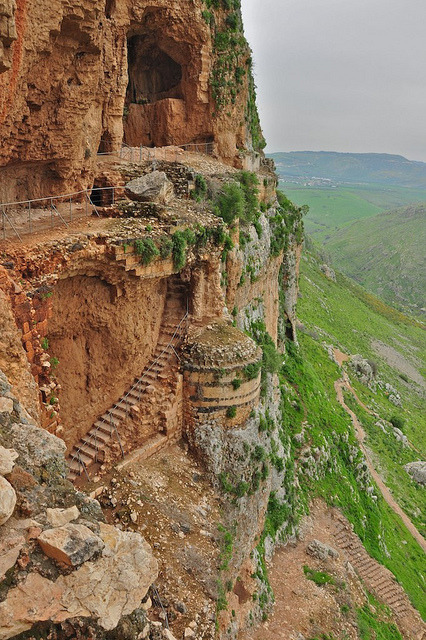 Arbel Fortress Cliff in Galilee, northern Israel