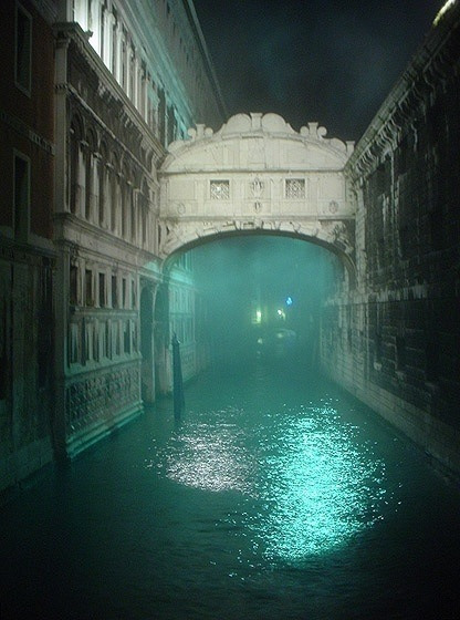 Foggy Night, Bridge of Sighs, Venice, Italy