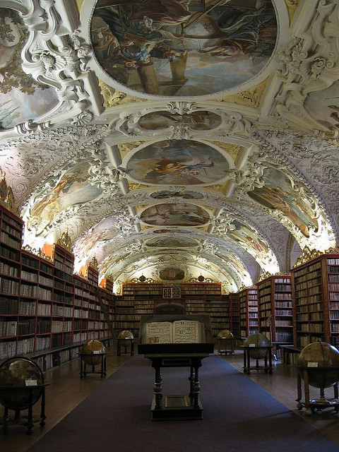 Strahov Monastery Library in Prague, Czech Republic