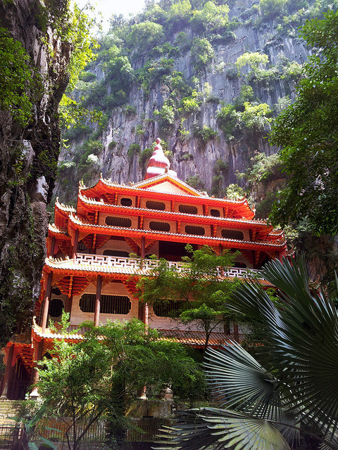 A temple within the mountain, Sam Poh Tong Buddhist Temple, Malaysia