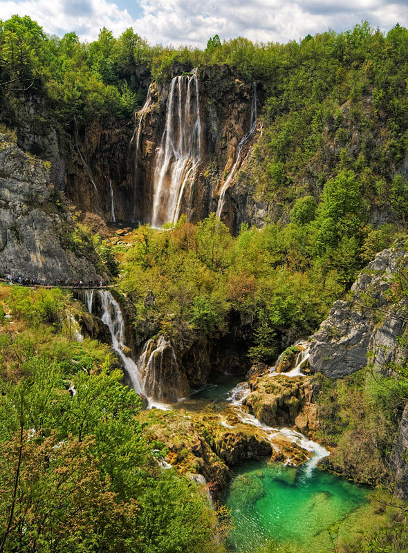 Outstanding natural beauty of Plitvice Lakes National Park, Croatia
