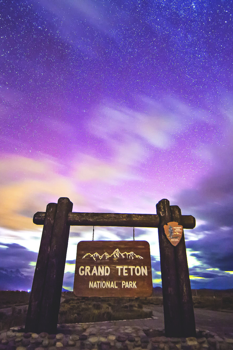 Northern Lights over Grand Teton National Park  Matthew Brucker